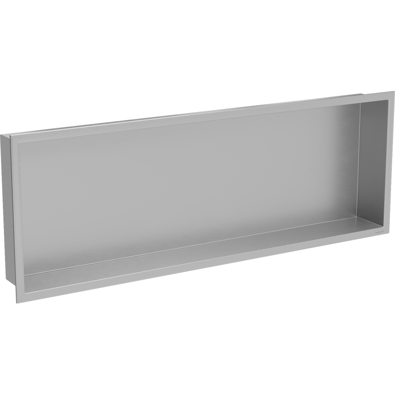 Mexen X-Wall-R nástenná polica s obrubou 90 x 30 cm, inox - 1910903010