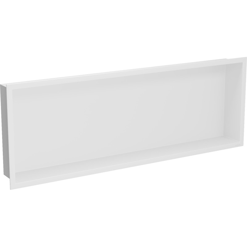 Mexen X-Wall-R výklenková polička s golierom 90 x 30 cm, biela - 1920903010