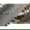 Mexen X-Wall-R zapustená polička s okrajom a poličkou 90 x 30 cm, inox - 1910903010S