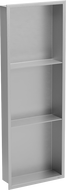 Mexen X-Wall-R zapustená polička s okrajom a poličkou 90 x 30 cm, inox - 1910903010S