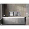 Mexen X-Wall-R nástenná polica s lemom a policou 90 x 30 cm, inox - 1910903010S