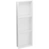 Mexen X-Wall-R nástenná polica s prírubou a poličkou 90 x 30 cm, biela - 1920903010S