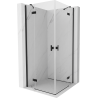 Mexen Mist H Duo sprchovací kút 85 x 85 cm, priehľadný, čierny - 8A5-085L-085P-70-00