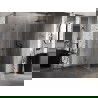 Mexen Lunar-B sprchovací kút pravý 90 x 90 cm, transparentný, gun gray kartáčovaný - 832-090-090-66-00-P