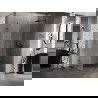 Mexen Lunar-B sprchovací kút výklopný pravý 100 x 90 cm, transparentný, brúsená gun gray - 832-100-090-66-00-P