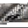 Mexen Lunar-B sprchovací kút výklopný pravý 100 x 90 cm, transparentný, brúsená gun gray - 832-100-090-66-00-P