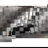 Mexen Lunar-B sprchovací kút výklopný pravý 100 x 90 cm, transparentný, brúsená gun gray - 832-100-090-66-00-P