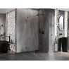Mexen Lunar-B sprchový kút otočný pravý 100 x 100 cm, priehľadný, brúsená gun gray - 832-100-100-66-00-P