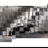 Mexen Lunar-B sprchový kút, pravé otváranie 100 x 100 cm, transparentný, kartáčovaný gunmetal šedý - 832-100-100-66-00-P