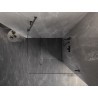 Mexen Lunar-B sprchový kút otočný pravý 100 x 100 cm, priehľadný, brúsená gun gray - 832-100-100-66-00-P