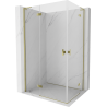 Mexen Mist-H L Duo sprchovací kút 115 x 70 cm, číry, zlatý - 8A5L-115L-070P-50-00
