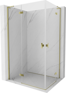 Mexen Mist-H L Duo sprchovací kút 115 x 70 cm, číry, zlatý - 8A5L-115L-070P-50-00