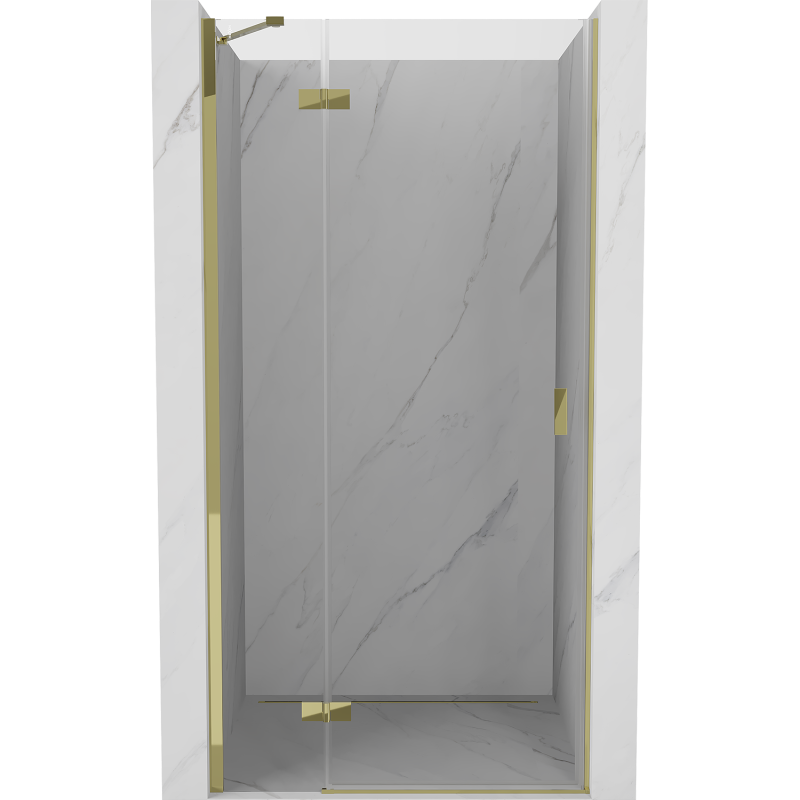 Mexen Mist-H sprchové dvere výkyvné ľavé 115 cm, transparentné, zlaté - 8A5-115-000-50-00-L