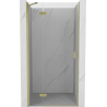 Mexen Mist-H sprchové dvere výklopné ľavé 95 cm, transparentné, zlaté kartáčované - 8A5-095-000-55-00-L