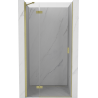 Mexen Mist-H sprchové dvere výklopné ľavé 105 cm, transparentné, zlaté kartáčované - 8A5-105-000-55-00-L
