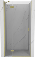 Mexen Mist-H sprchové dvere výklopné ľavé 105 cm, transparentné, zlaté kartáčované - 8A5-105-000-55-00-L
