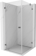 Mexen Lunar-B sprchovací kút otvárací ľavý 70 x 70 cm, transparentný, gun metal - 832-070-070-95-00-L