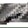 Mexen Lunar-B sprchovací kút otvárací ľavý 70 x 70 cm, transparentný, gun metal - 832-070-070-95-00-L
