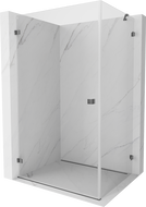 Mexen Lunar-B sprchová kabína, výklopná ľavá 75 x 70 cm, transparentná, gun metal - 832-075-070-95-00-L