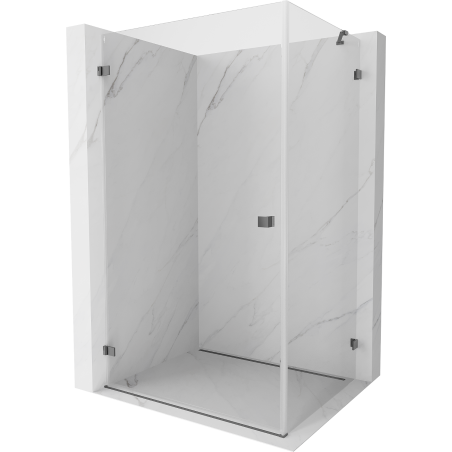 Mexen Lunar-B sprchový kút výkyvný ľavý 85 x 70 cm, transparentný, gun metal - 832-085-070-95-00-L