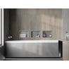 Mexen X-Wall-NR zapustená polica bez obruby 30 x 20 cm, inox - 1911302010