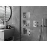 Mexen X-Wall-NR nástenná polica bez príruby 30 x 20 cm, inox - 1911302010