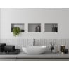 Mexen X-Wall-NR zapustená polica bez lemovania 30 x 20 cm, inox - 1911302010