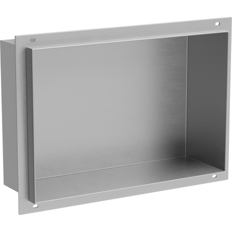 Mexen X-Wall-NR nástenná polica bez príruby 30 x 20 cm, inox - 1911302010