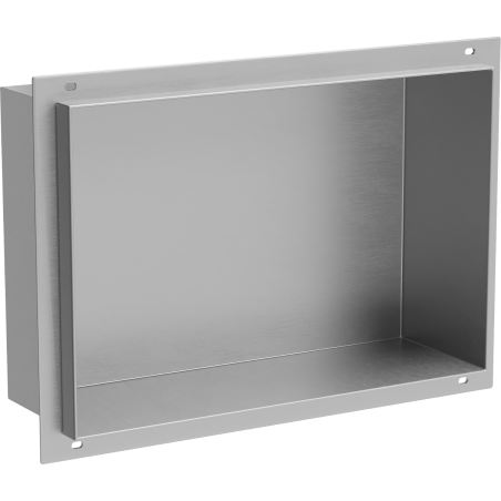 Mexen X-Wall-NR zapustená polica bez lemovania 30 x 20 cm, inox - 1911302010