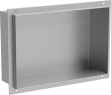 Mexen X-Wall-NR zapustená polica bez obruby 30 x 20 cm, inox - 1911302010