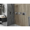 Mexen X-Wall-NR nástenná polica bez príruby 30 x 20 cm, inox - 1911302010