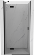 Mexen Mist-H sprchové dvere výklopné ľavé 80 cm, priehľadné, čierne - 8A5-080-000-70-00-L