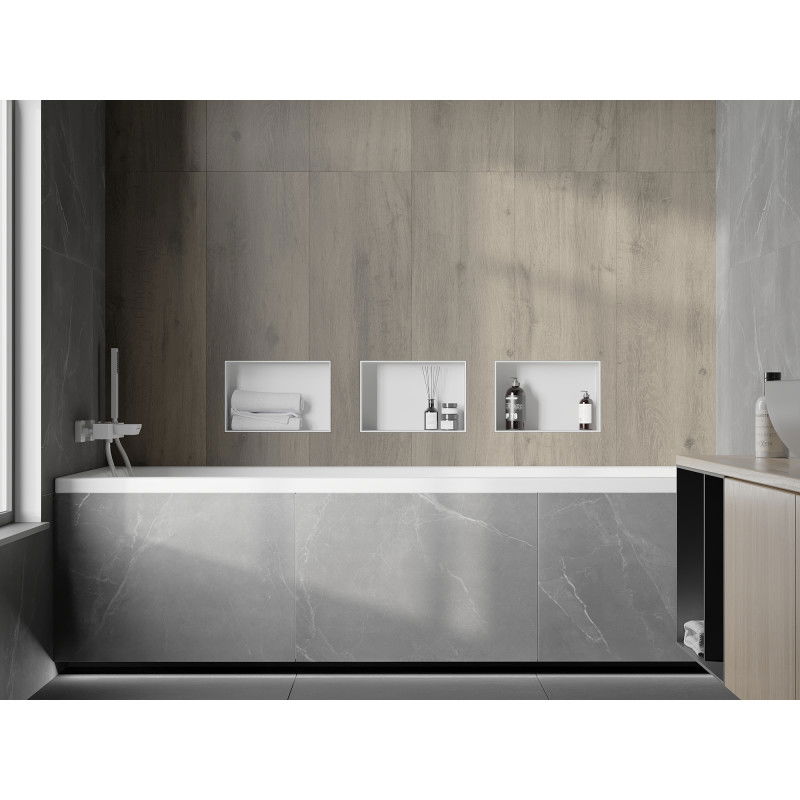 Mexen X-Wall-NR výklenková polica bez goliera 30 x 20 cm, biela - 1921302010