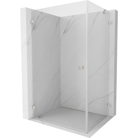 Mexen Lunar-B sprchovací kút s otváracími dverami ľavý 90 x 70 cm, transparentný, brúsený nikel - 832-090-070-97-00-L