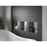Mexen X-Wall-NR nástenná polica bez prírub 30 x 30 cm, inox - 1911303010