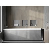 Mexen X-Wall-NR nástenná polica bez prírub 30 x 30 cm, inox - 1911303010