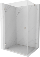 Mexen Lunar-B sprchový kút výklopný ľavý 85 x 80 cm, transparentný, brúsený nikel - 832-085-080-97-00-L