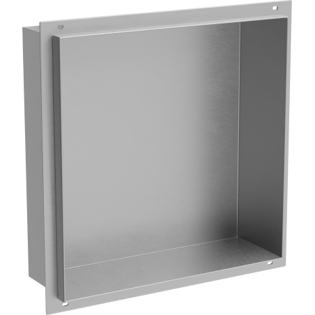 Mexen X-Wall-NR stenová polica bez príruby 30 x 30 cm, inox - 1911303010