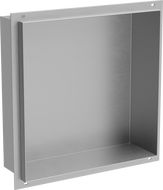 Mexen X-Wall-NR zapustená polica bez obruby 30 x 30 cm, inox - 1911303010