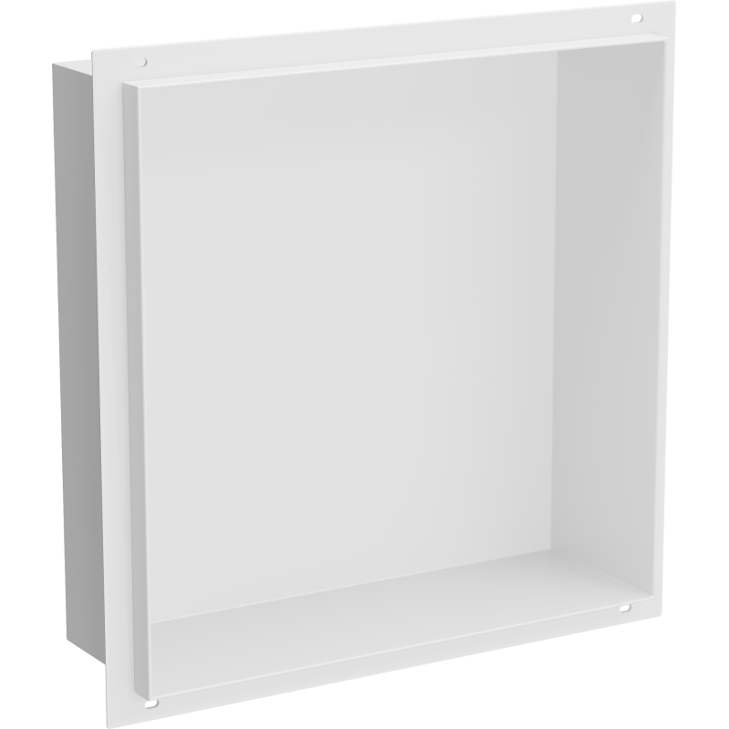 Mexen X-Wall-NR vstavaná polička bez lemu 30 x 30 cm, biela - 1921303010