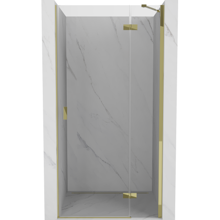 Mexen Mist-H pravé sprchové dvere, výkyvné, 70 cm, transparentné, zlaté - 8A5-070-000-50-00-P