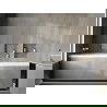 Mexen X-Wall-NR zapustená polica bez obruby s poličkou 30 x 30 cm, inox - 1911303010S
