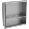 Mexen X-Wall-NR nástenná nika bez lemovania s policou 30 x 30 cm, inox - 1911303010S