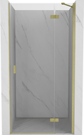 Mexen Mist-H sprchové dvere otváracie pravé 115 cm, priehľadné, zlaté brúsené - 8A5-115-000-55-00-P