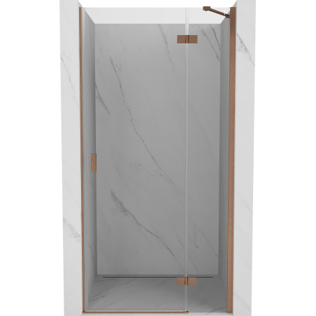 Mexen Mist-H sprchové dvere pravé 70 cm, transparentné, brúsená meď - 8A5-070-000-65-00-P