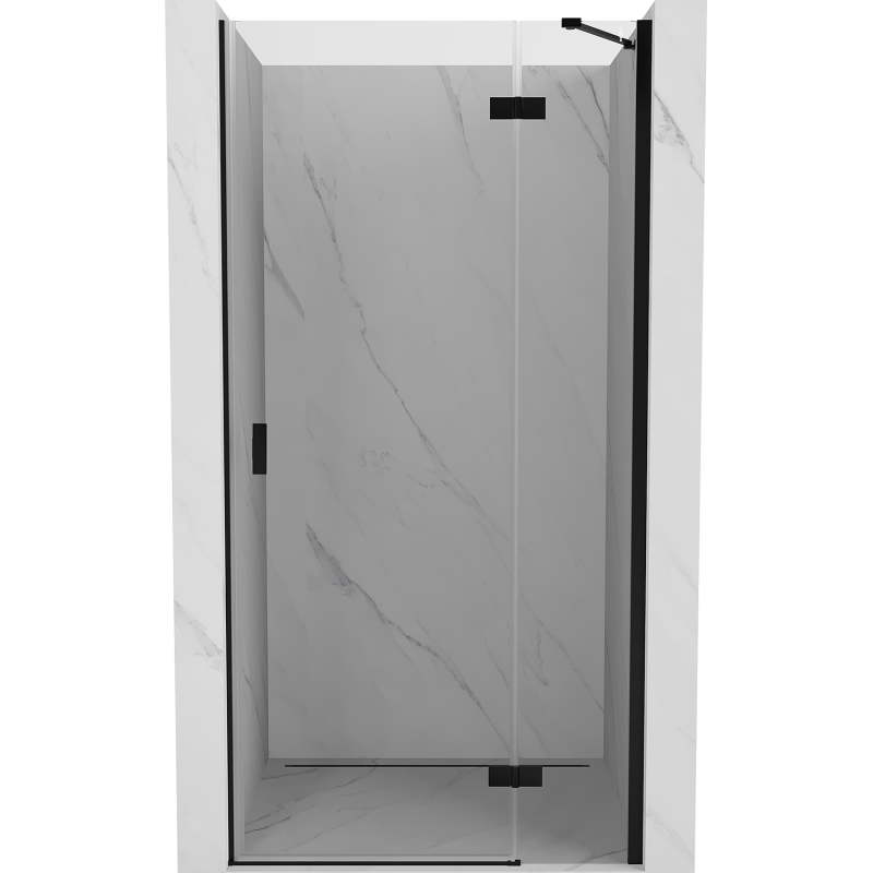 Mexen Mist-H sprchové dvere výklopné pravé 115 cm, priehľadné, čierne - 8A5-115-000-70-00-P