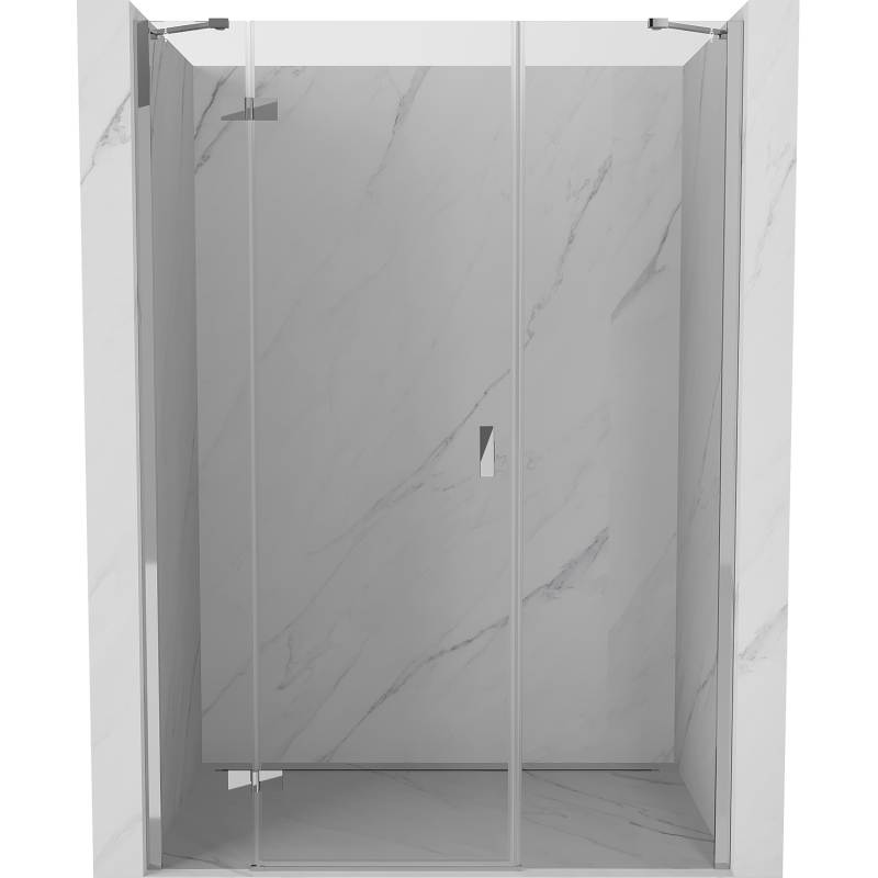 Mexen Mist-H sprchové dvere výklopné ľavé 155 cm, transparentné, chróm - 8A5-155-001-01-00-L