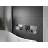 Mexen X-Wall-NR zapustená polica bez olemovania 45 x 20 cm, inox - 1911452010