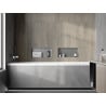 Mexen X-Wall-NR zapustená polica bez olemovania 45 x 20 cm, inox - 1911452010