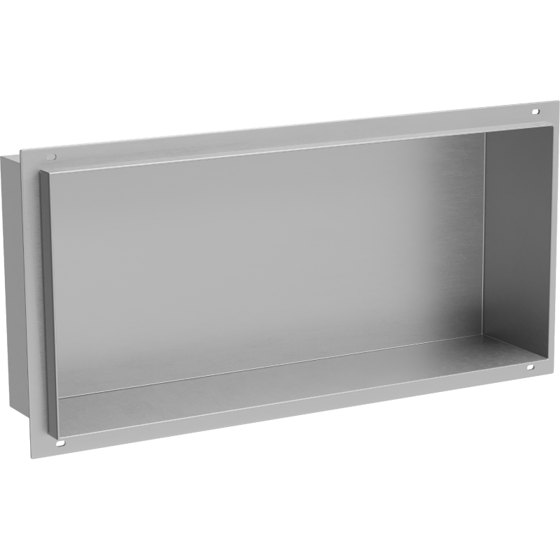 Mexen X-Wall-NR výklenková polica bez príruby 45 x 20 cm, inox - 1911452010